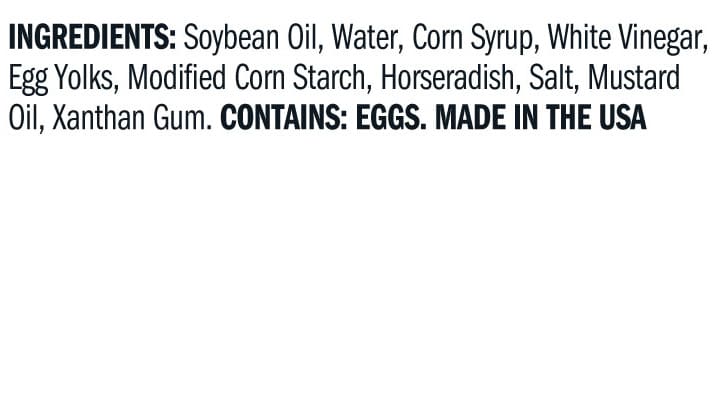 Terrapin Ridge Farms Horseradish Sauce ingredients