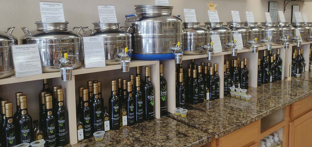 Olive Oil Sales and Sample Counter